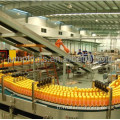 Emballage de jus d&#39;orange dans la machine à étanchéité de remplissage de bouteille